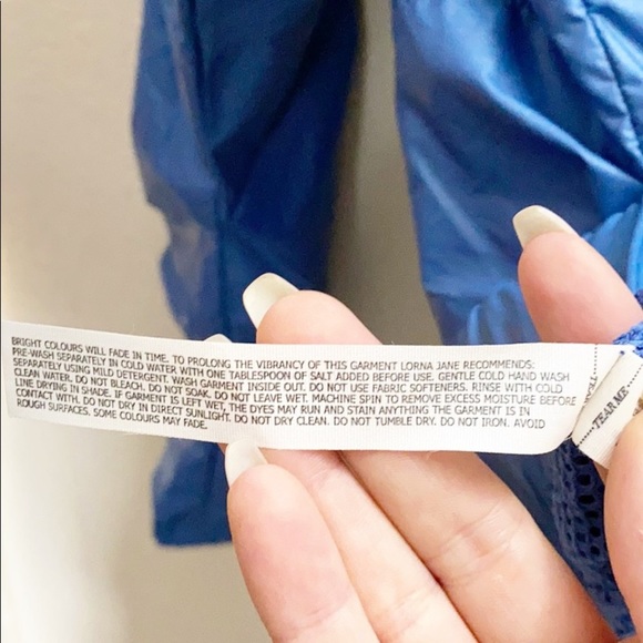 Lorna Jane Night Runner Blue Cosmic Dust Active Jacket - Picture 15 of 16